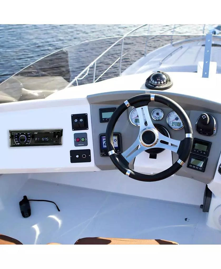 Pyle Marine Bluetooth MP3 Radio Receiver with USB/SD Readers and AM/FM Radio 2