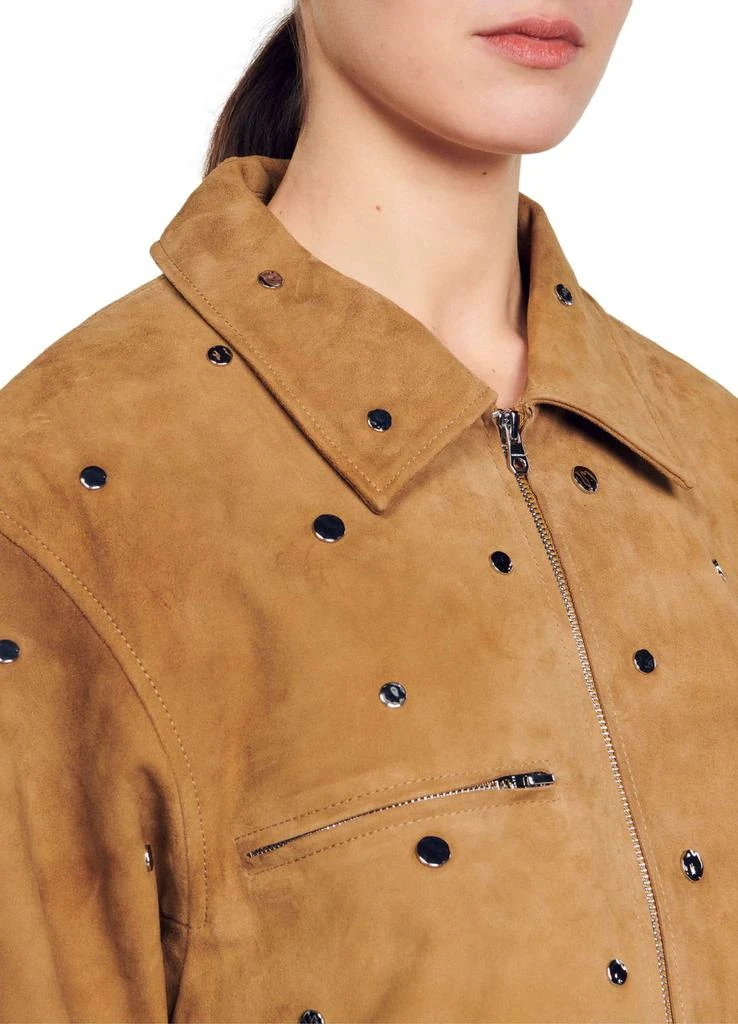 Sandro Studded suede jacket 4