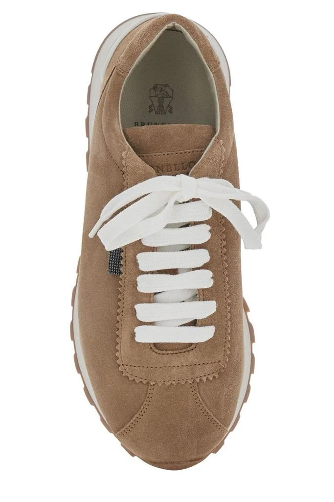 Brunello Cucinelli Brunello Cucinelli Round-Toe Lace-Up Trainers 4