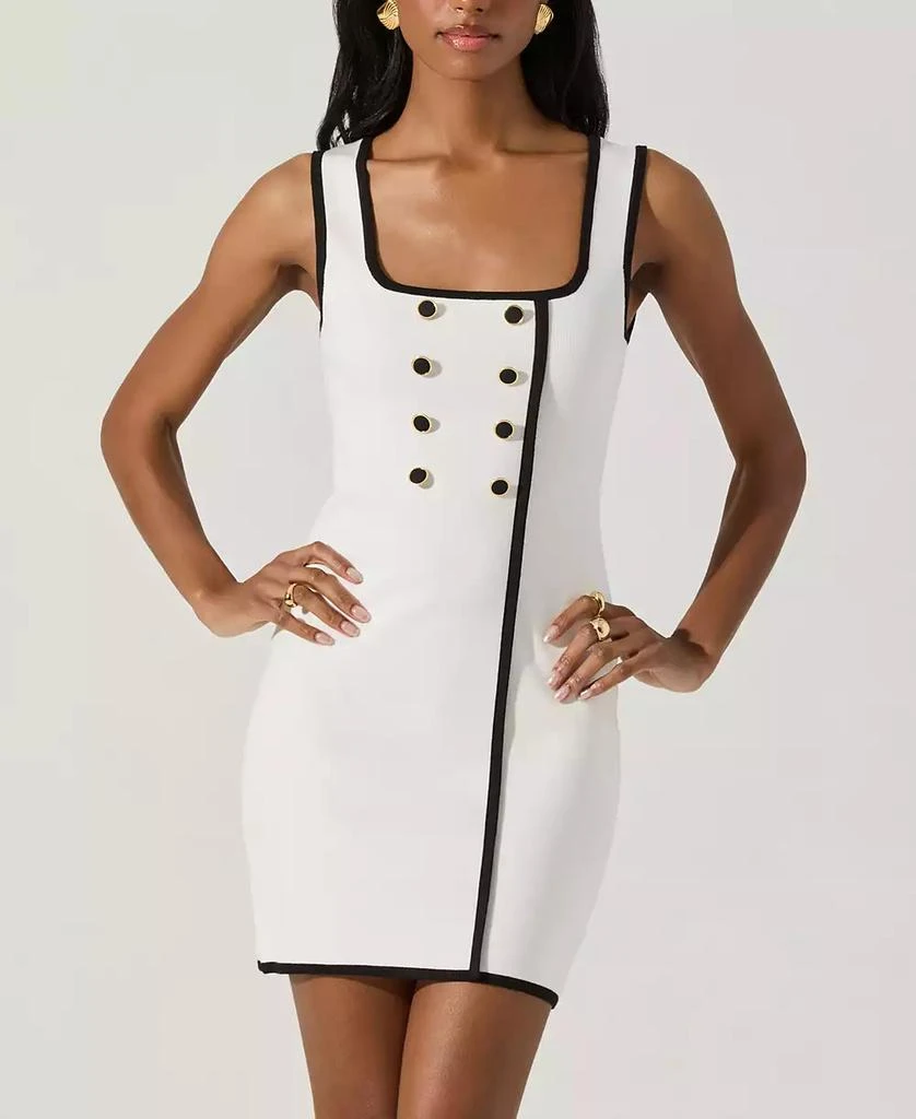 ASTR Women's Button-Front Mini Dress 3