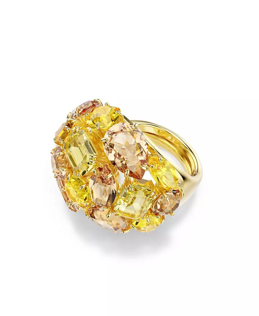 Swarovski Gema Yellow Gold-Tone Plated Cocktail Ring
