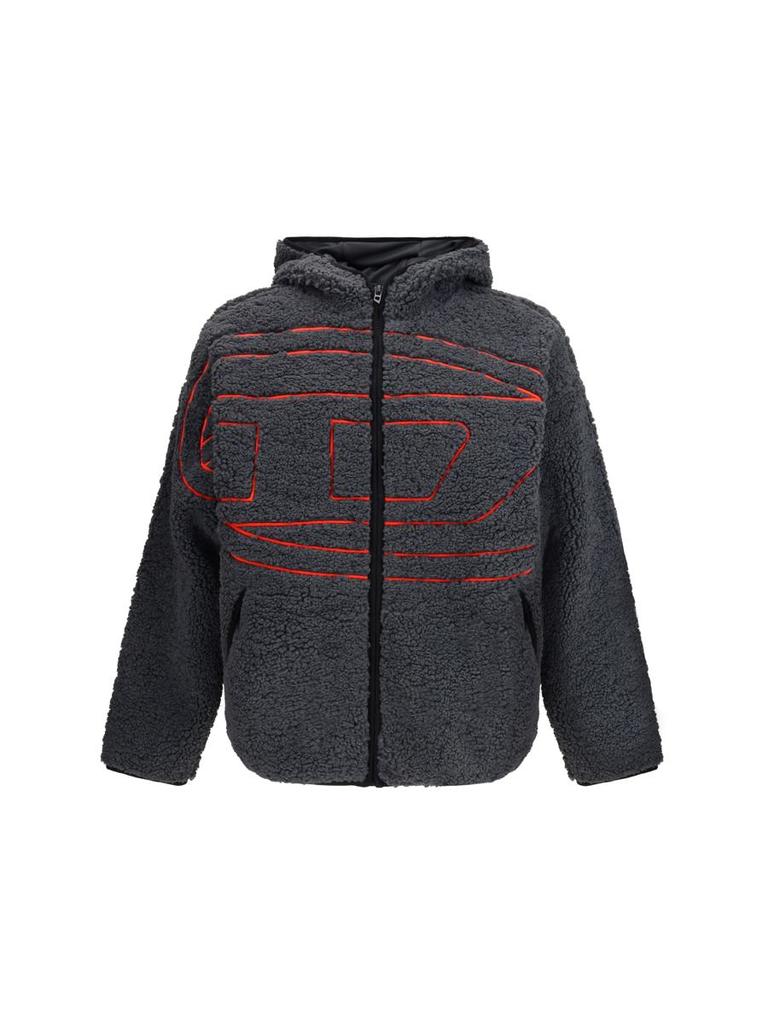 Shop Diesel S-Wafy-Zip Faded Effect Sweatshirt on Sale at