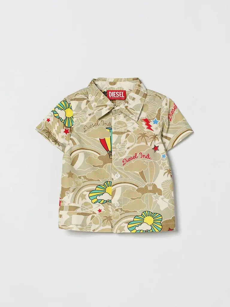Diesel Diesel Printed Cotton Shirt