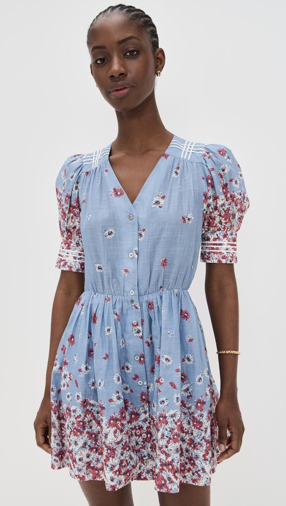 Sea Whitney Print Puff Mini Dress