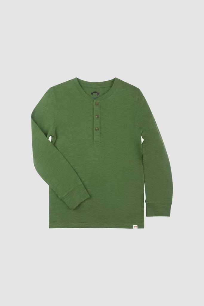 Appaman Kids' Allday Henley Shirt In Green