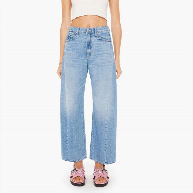 Mother Denim The Half Pipe Flood Jeans In Material Girl 1