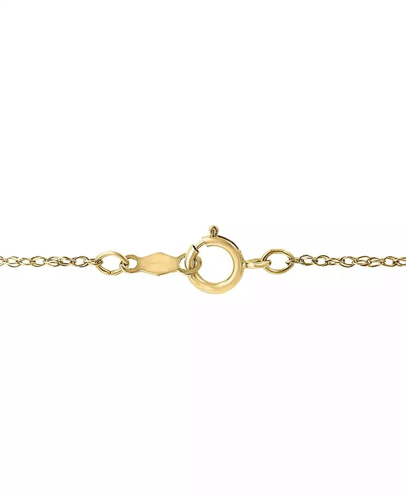 Macy
s Emerald (1/6 ct. t.w.)
Diamond (1/10 ct. t.w.) Triple Halo 18" Pendant Necklace in 14k Gold 2