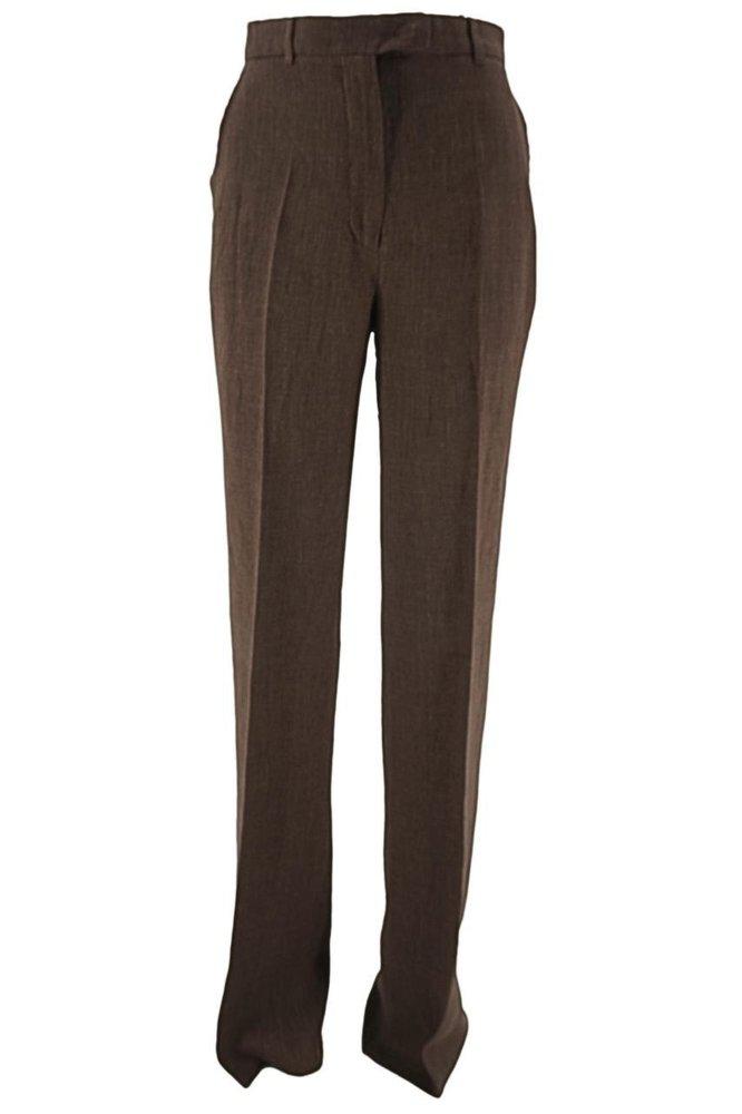 Max Mara Clay-coloured cotton palazzo pants - Leggings