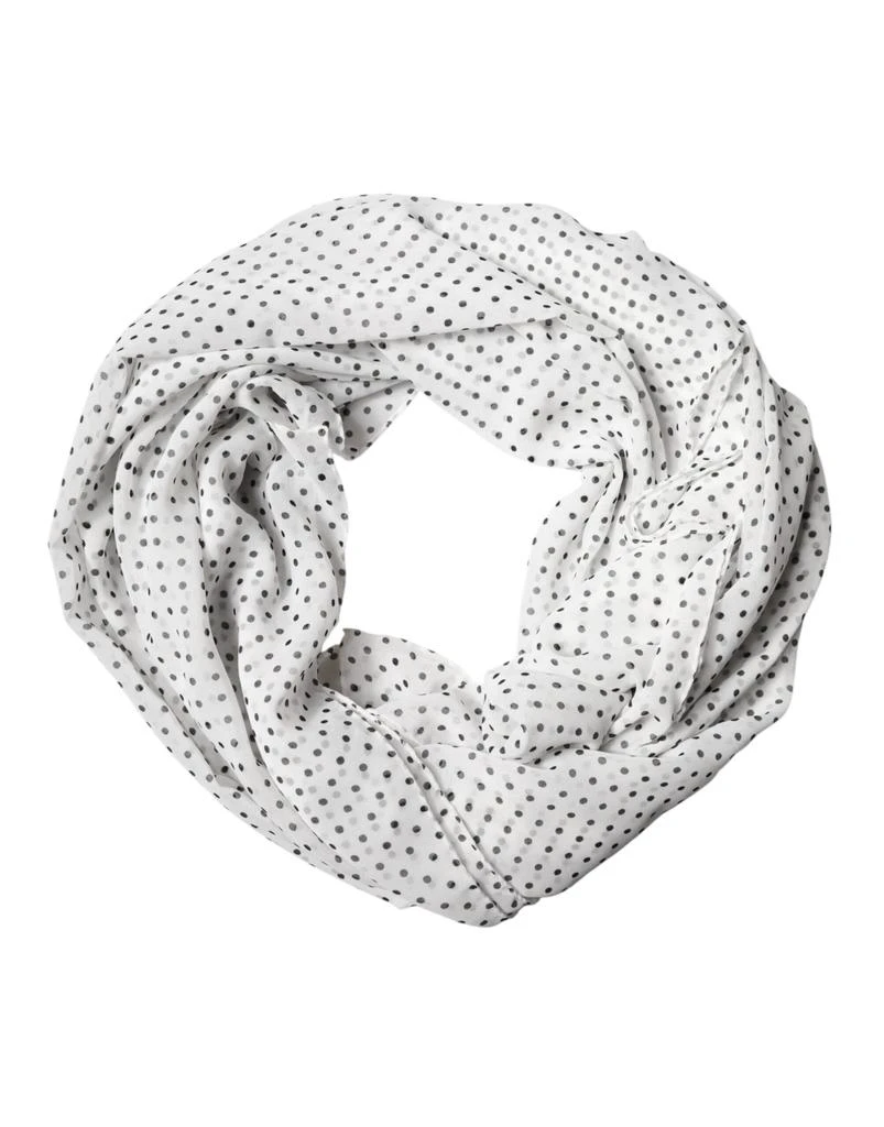 Dolce 
Gabbana Polka Dot Polyester Shawl Women
s Scarf