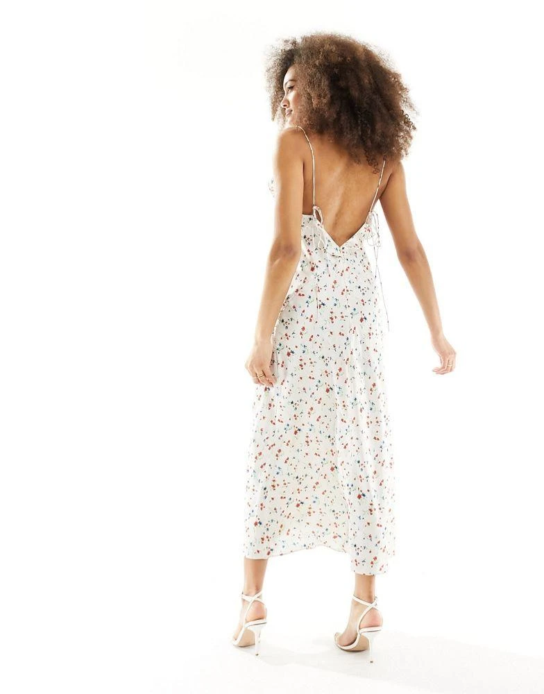 Bardot Bardot cherry ruffle maxi dress in white 4