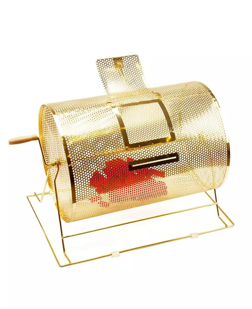 GSE Games 
Sports Expert Raffle Drum,X-Large Brass Raffle Ticket Spinning Cage, Holds 15,000 Tickets or 500 Ping Pong Balls