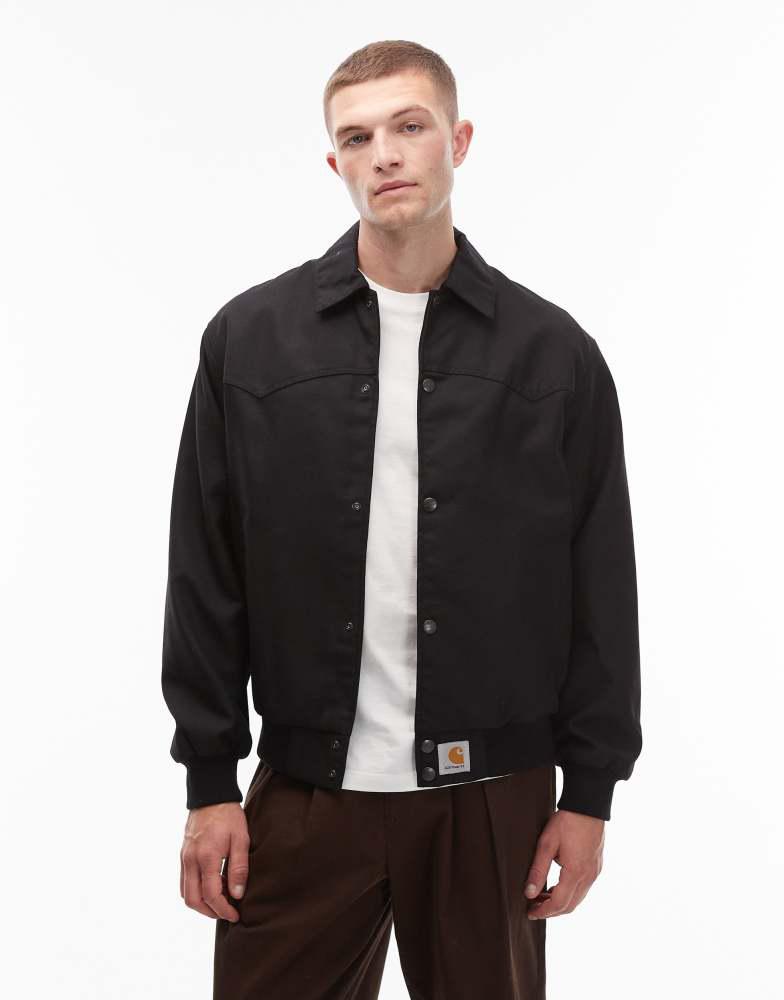 Carhartt WIP module script zip up jacket in beige – On Sale