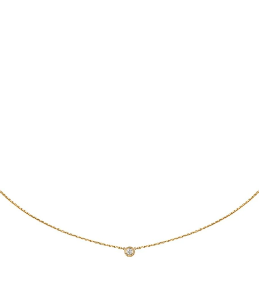Cartier Extra-Small Yellow Gold and Diamond Cartier d'Amour Necklace 1