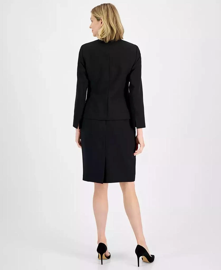 Le Suit Women's Stand-Collar Pencil Skirt Suit, Regular & Petite 2
