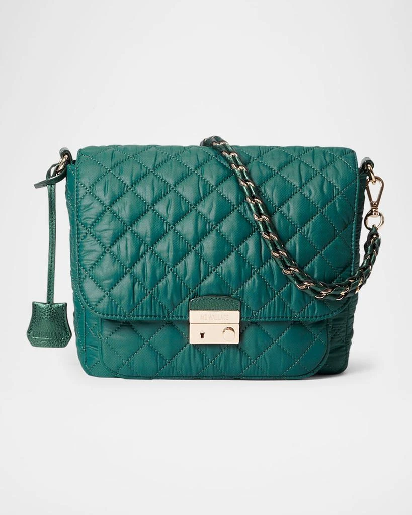 MZ Wallace Crosby Lock Medium Quilted Nylon Crossbody Bag 1