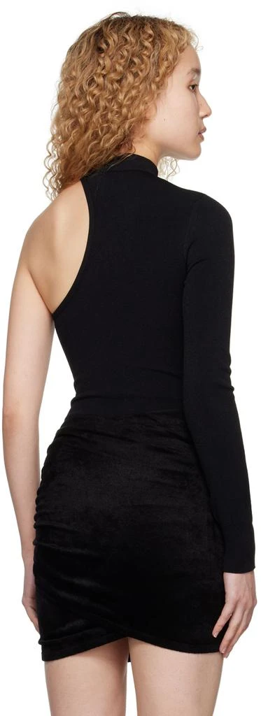 Alaïa Black Asymmetric Second Skin Bodysuit 3