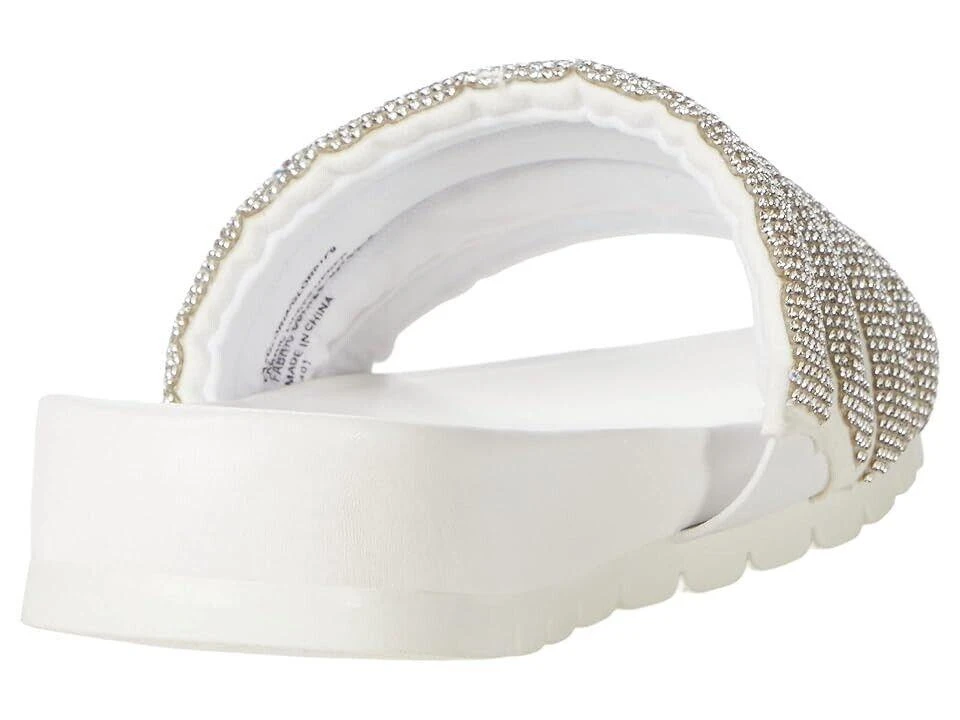 Anne Klein Gloria GLOR01F9-100 Slide Women's US 10 White Slip On Sandals KHD809 3