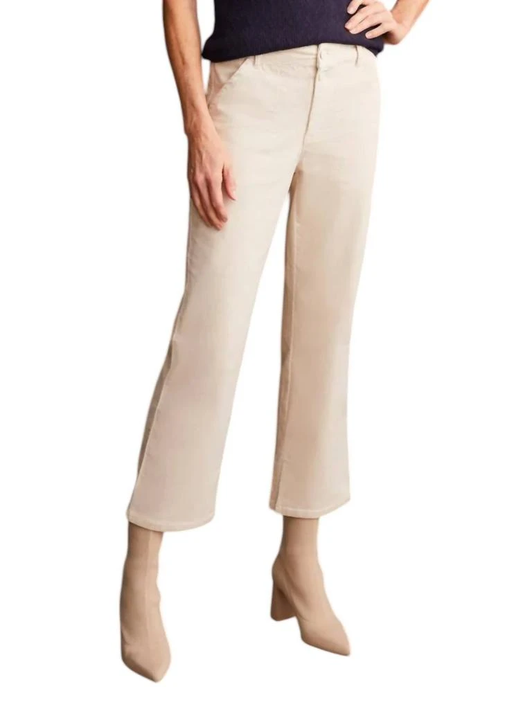 Tribal Corduroy Straight Leg Pants In Moonstone 1