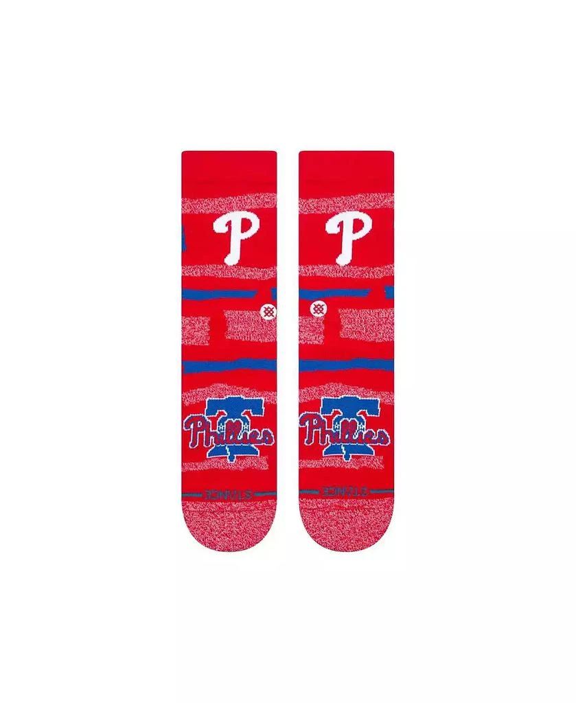 Stance Men's and Women's Philadelphia Phillies Squeeze Tri-Blend Knit Crew Socks 2