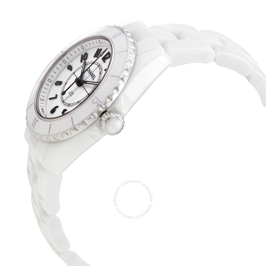 Chanel J12 Quartz White Dial Ladies Watch H5698