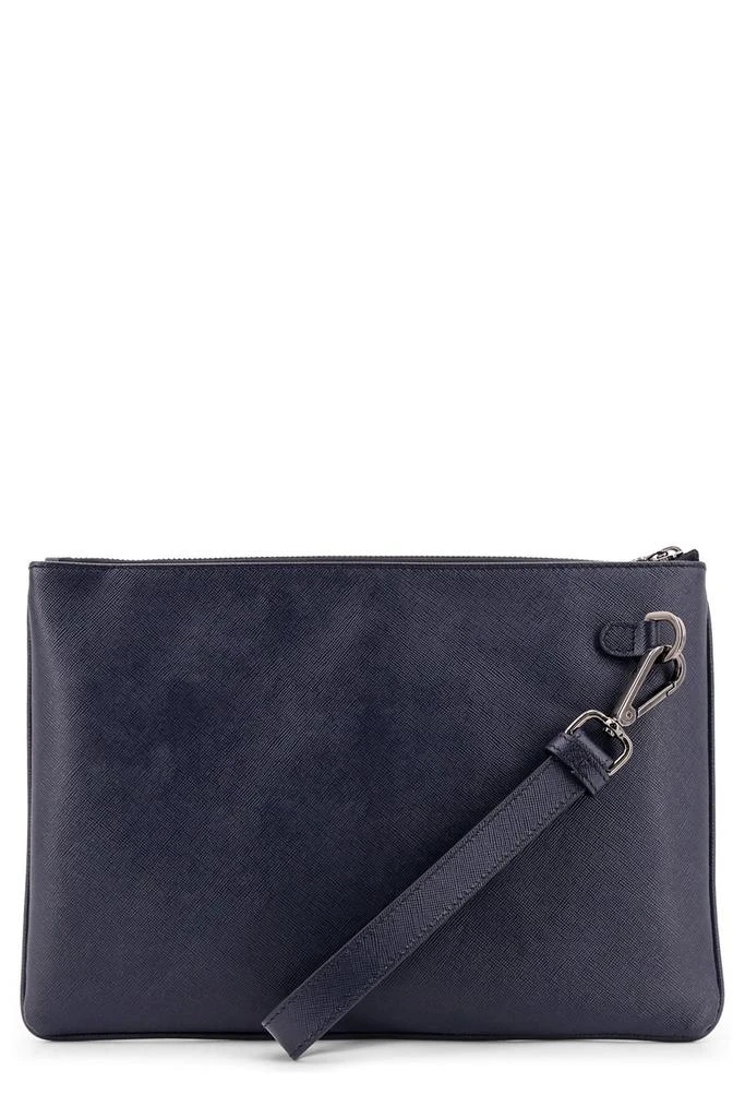 Kiton Kiton Logo Lettering Stitched Clutch Bag 2