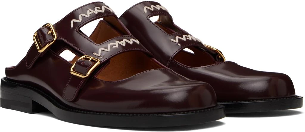 Marni Burgundy Bambi 3.0 Loafers 4