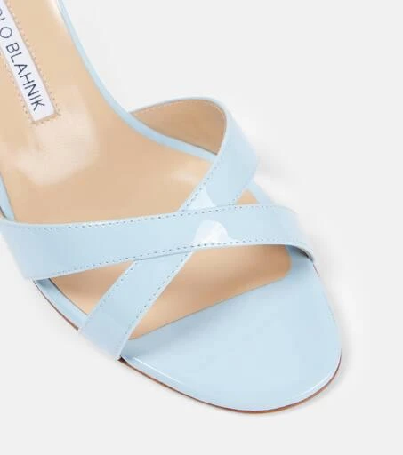 Manolo Blahnik Callamu 50 patent leather sandals 5