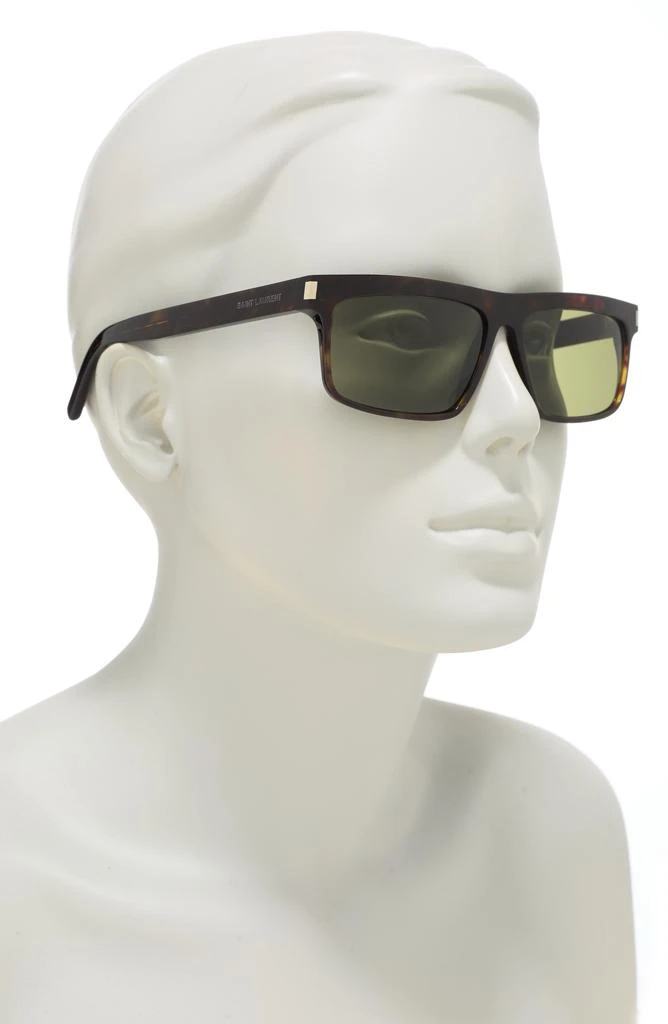 Yves Saint Laurent 57mm Rectangle Sunglasses 3