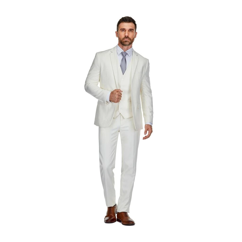 Braveman Men's Signature 3-Piece Slim Fit Suits 4