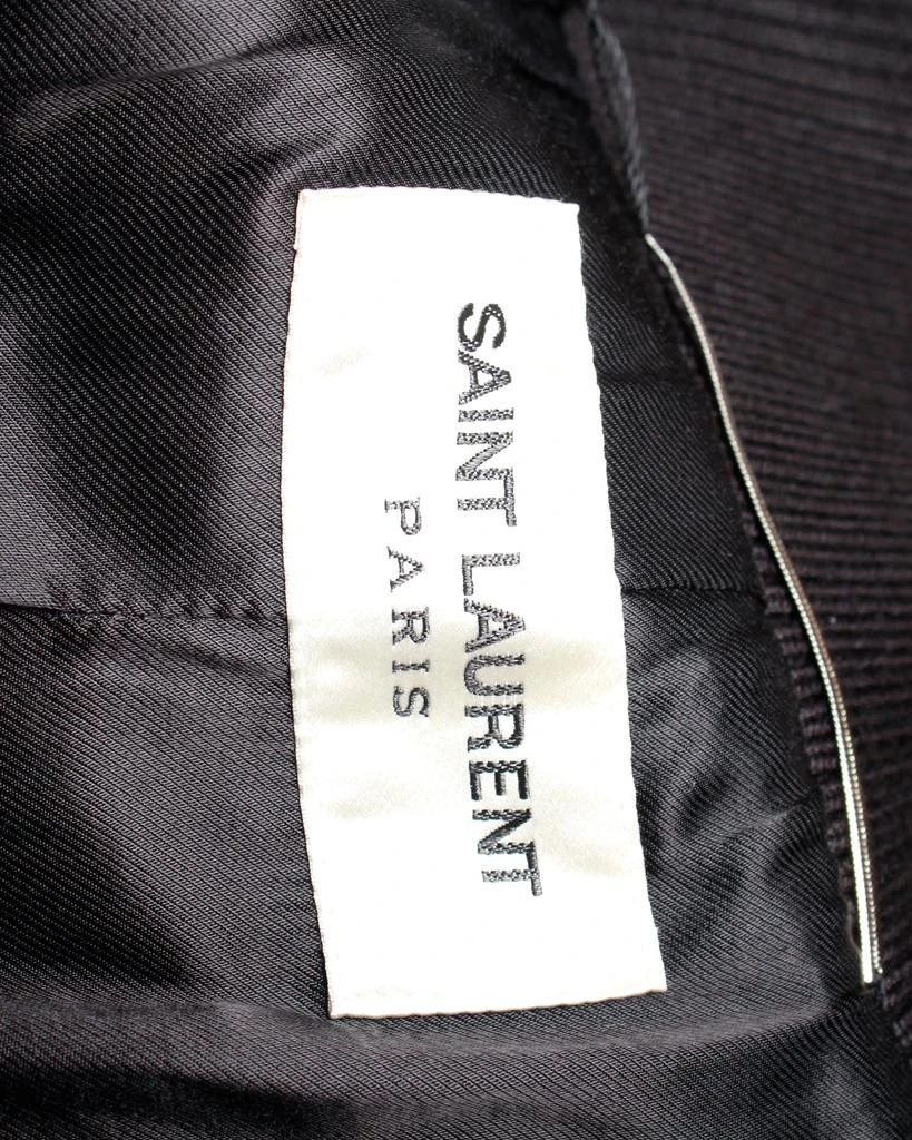 Yves Saint Laurent Classic Letterman Jacket in Black Virgin Wool 4