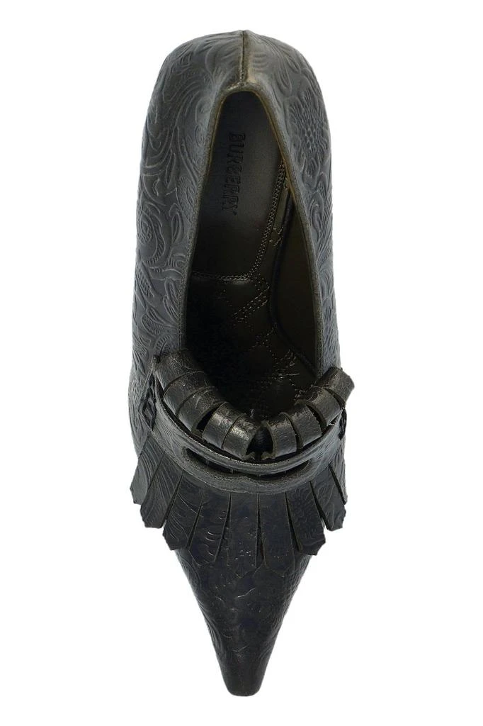 Burberry Burberry Embossed Cameo Fringed Pumps 4