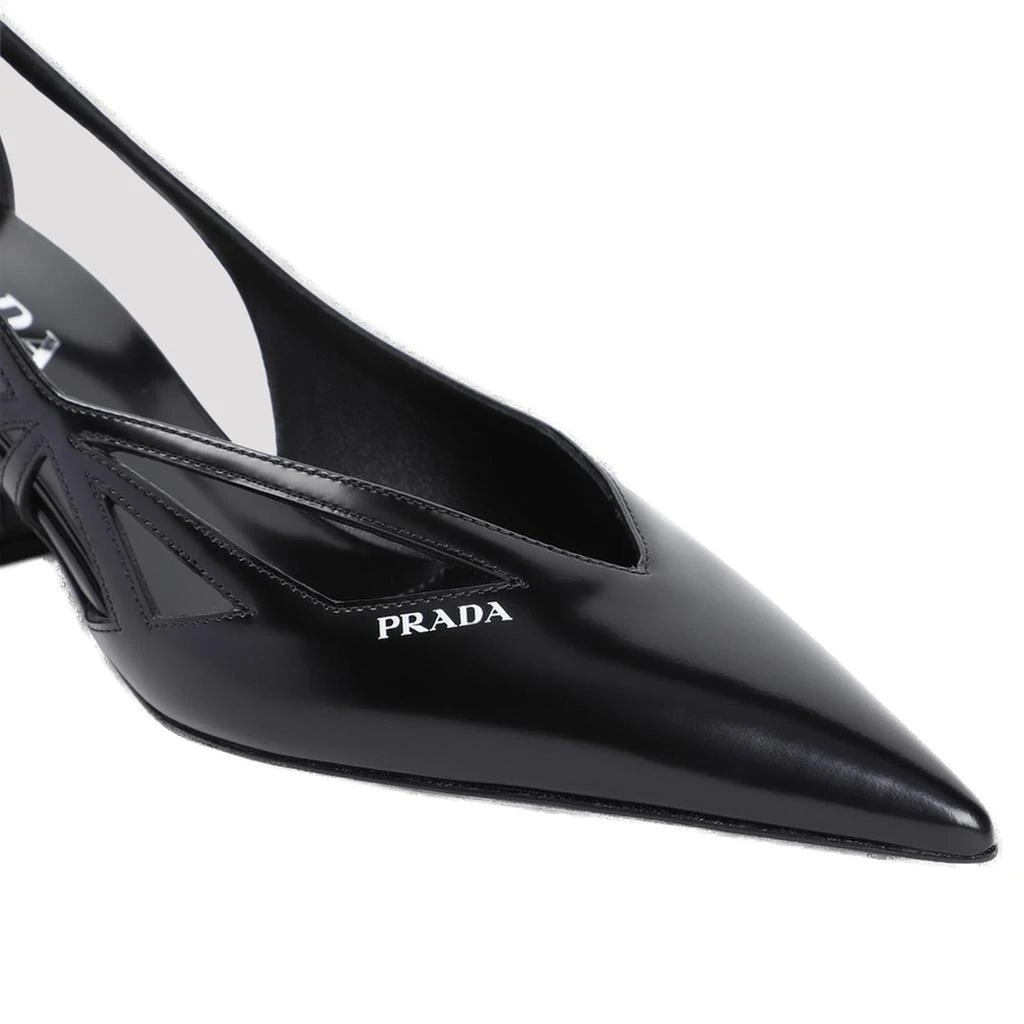 Prada Prada Cut-Out Detailed Pointed Toe Pumps 3
