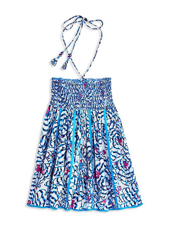 Poupette St Barth Girls' Cycas Smocked Mini Dress - Little Kid, Big Kid