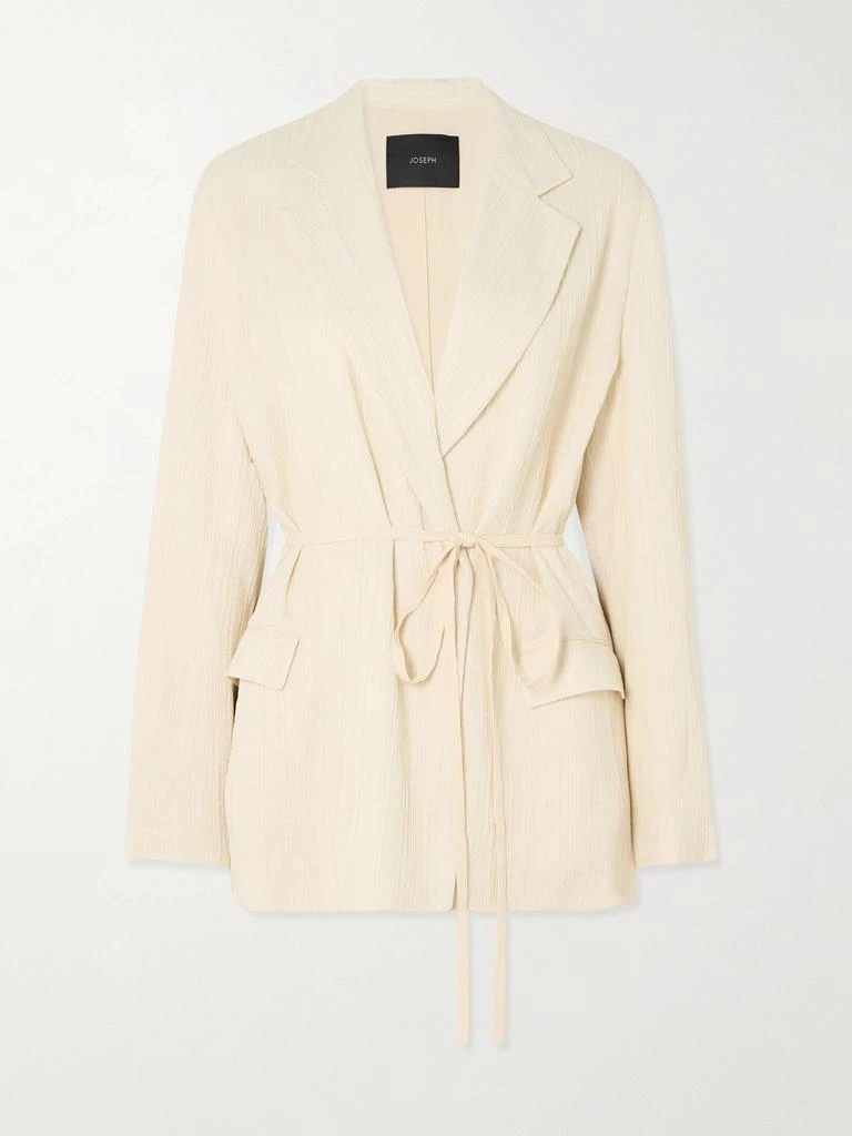 Joseph Gibellina Amelot Belted Jacquard Blazer