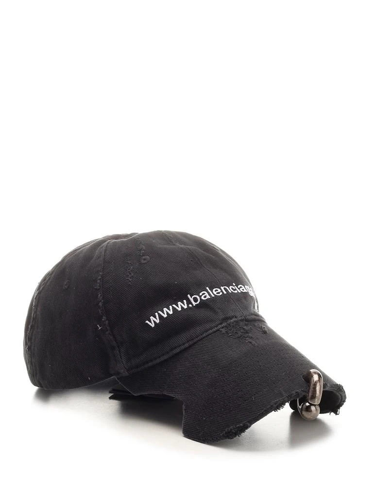 Balenciaga Balenciaga Front Piercing Faded Cap 3