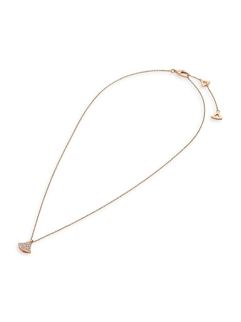 BVLGARI Divas' Dream 18K Rose Gold & 0.19 TCW Diamond Pendant Necklace 4