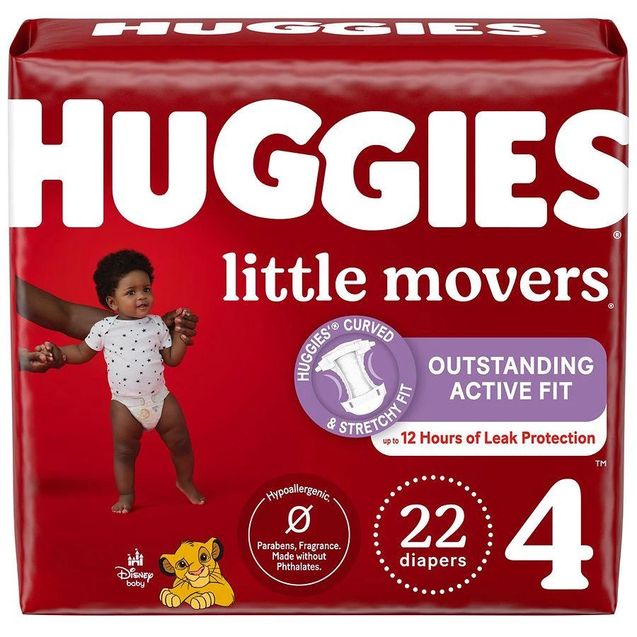 Huggies Baby Diapers Size 4 (22-37 lbs)
