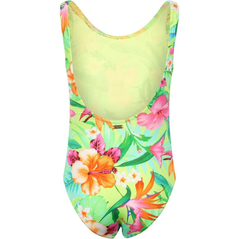 BANANA MOON Tropical flowers one piece swimsuit in green 2
