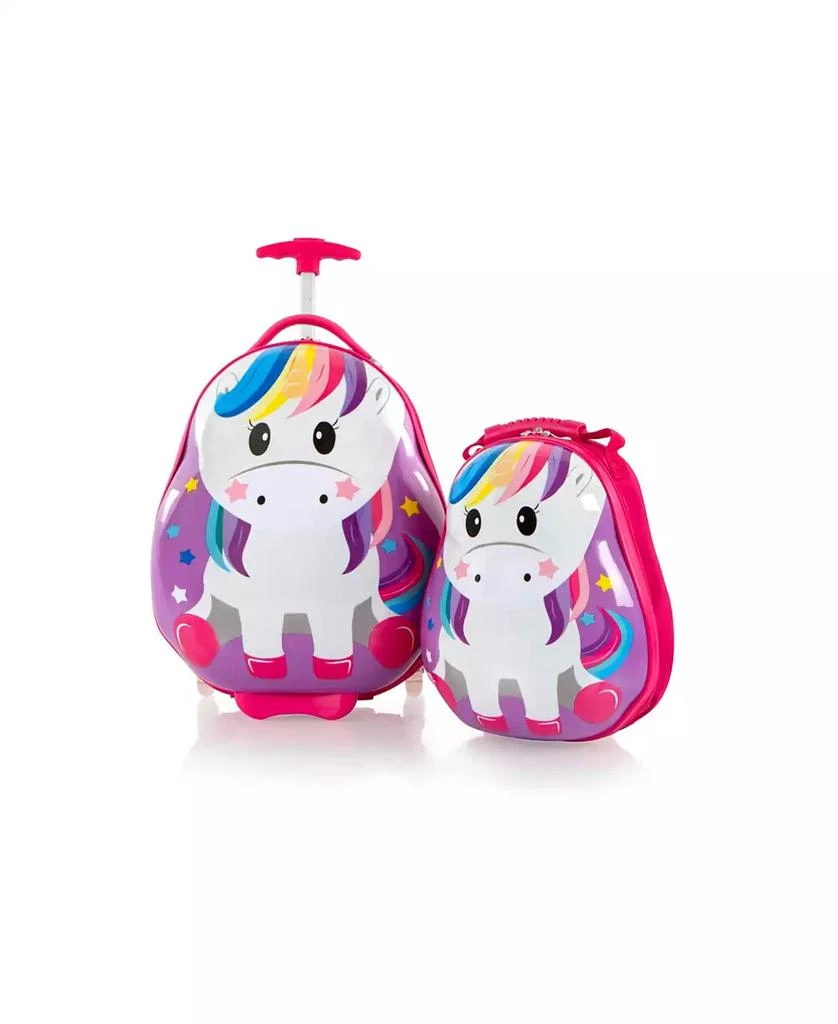 Heys Travel Tots 2 Piece Unicorn Lightweight Kids Luggage and Backpack Set 1