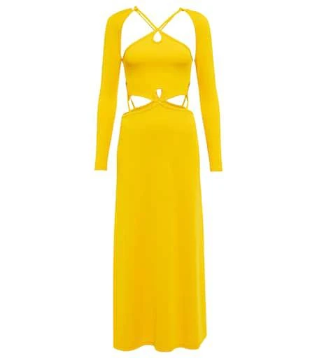 Christopher Esber Cutout ribbed-knit maxi dress 1