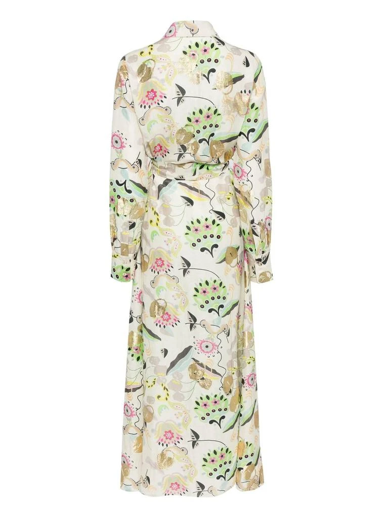 Cynthia Rowley Cynthia Rowley - Silk Linen Floral Shirt Dress 7