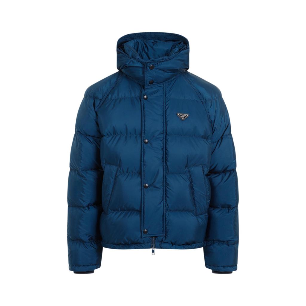 Prada Triangle-Logo Padded Puffer Jacket – On Sale Now with Up to