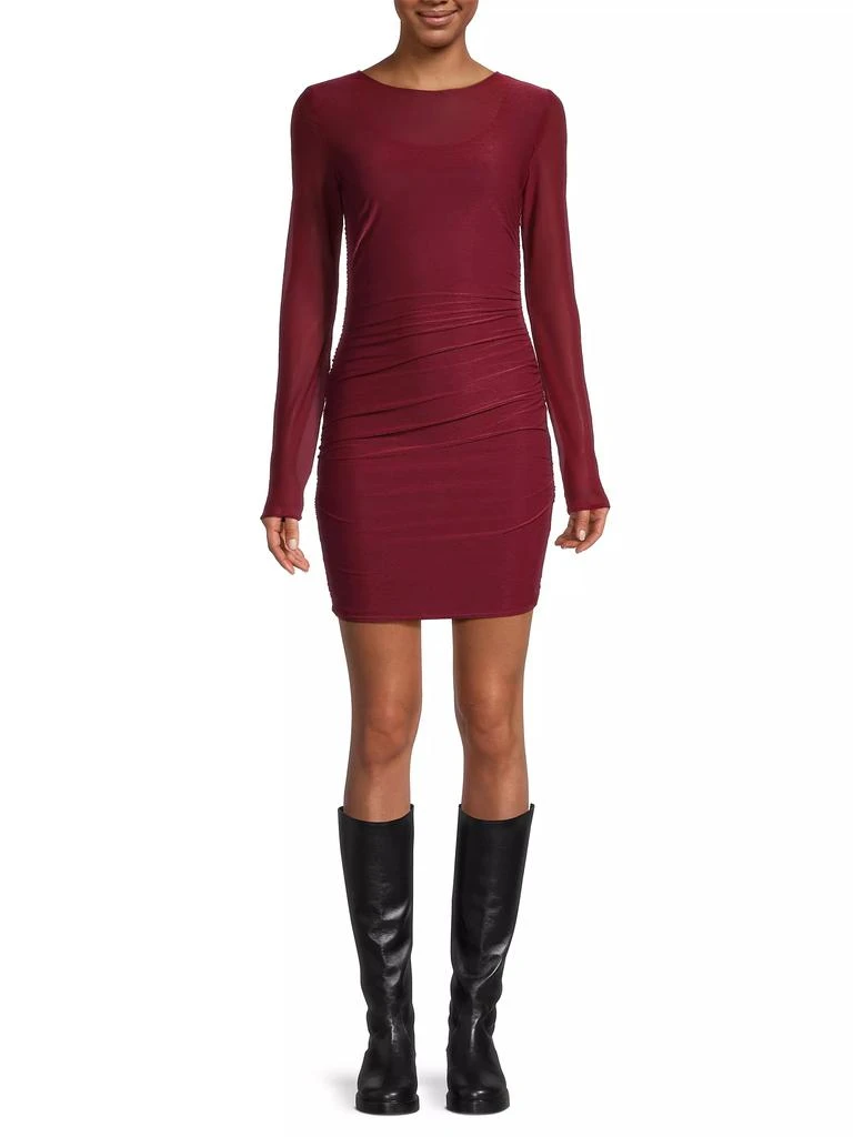 Jason Wu Sheer Jersey Long-Sleeve Minidress 2