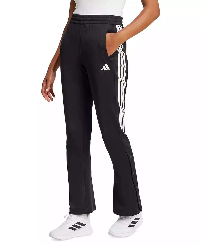 Adidas Women's Iconic 3-Stripes Snap Track Pants Joggers