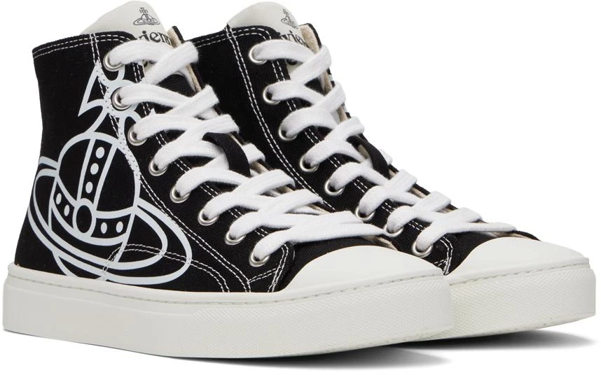 Vivienne Westwood Black Plimsoll High-Top Sneakers 4