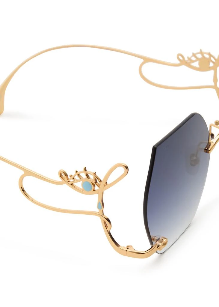 FOR ART'S SAKE Cry Me A River butterfly-frame sunglasses 3