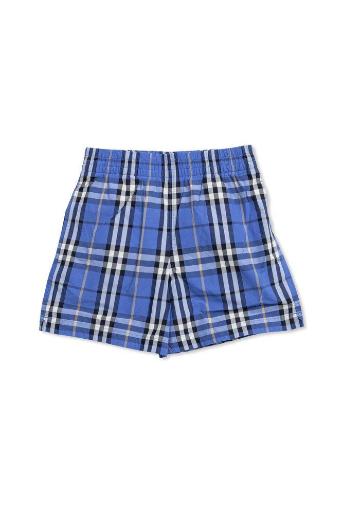 Burberry Burberry Kids Checked Elasticated Waistband Swim Shorts