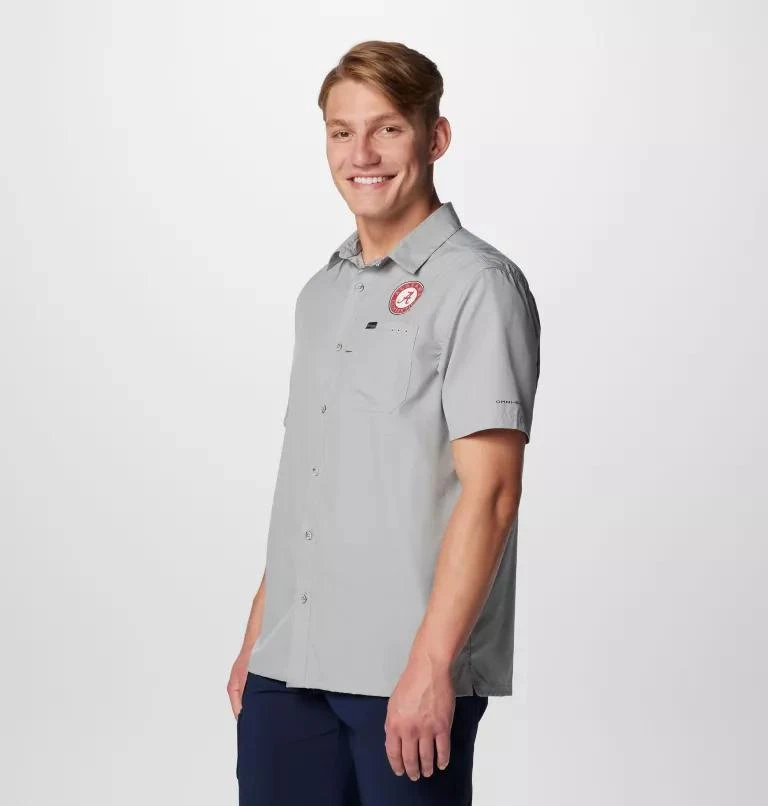 Columbia Columbia Men's Collegiate PFG Slack Tide  Camp Shirt - Alabama- 4
