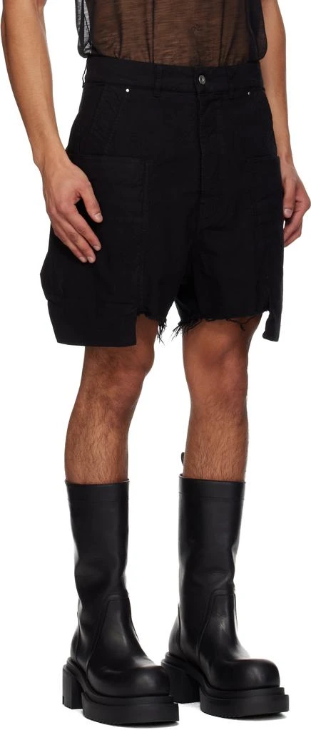 Rick Owens Black Concordians Stefan Cargo Shorts 2