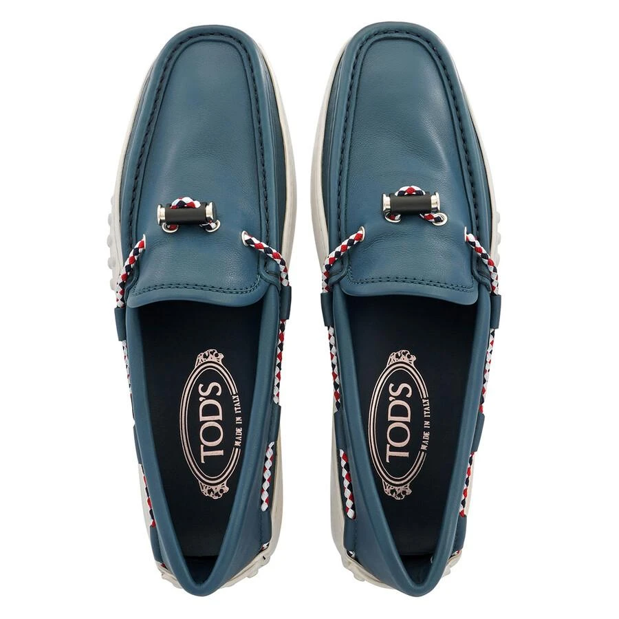 Tod's Men's Light Blue Gommino Leather Loafers 3